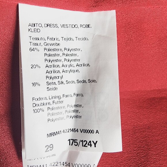 Marina Rinaldi Pre-love Plus Size Red Sleeveless Dress with Wide Belt Size 20US - Picture 15 of 16